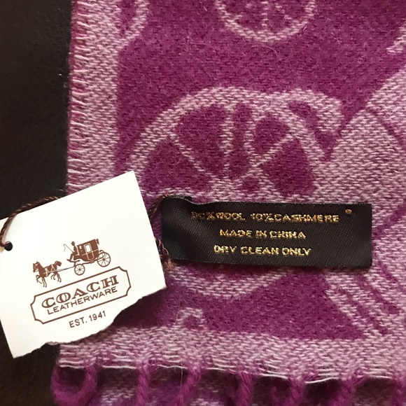Coach Heritage Horse Carriage Muffler Scarf - Picture 3 of 5
